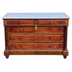 Antique French Marble Chest of Drawers Commode France circa 1890 Number 13