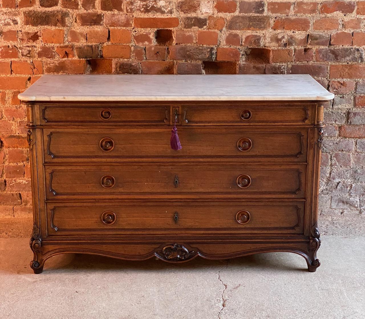 Antique French Marble Chest of Drawers Commode France circa 1890 Number 14 6