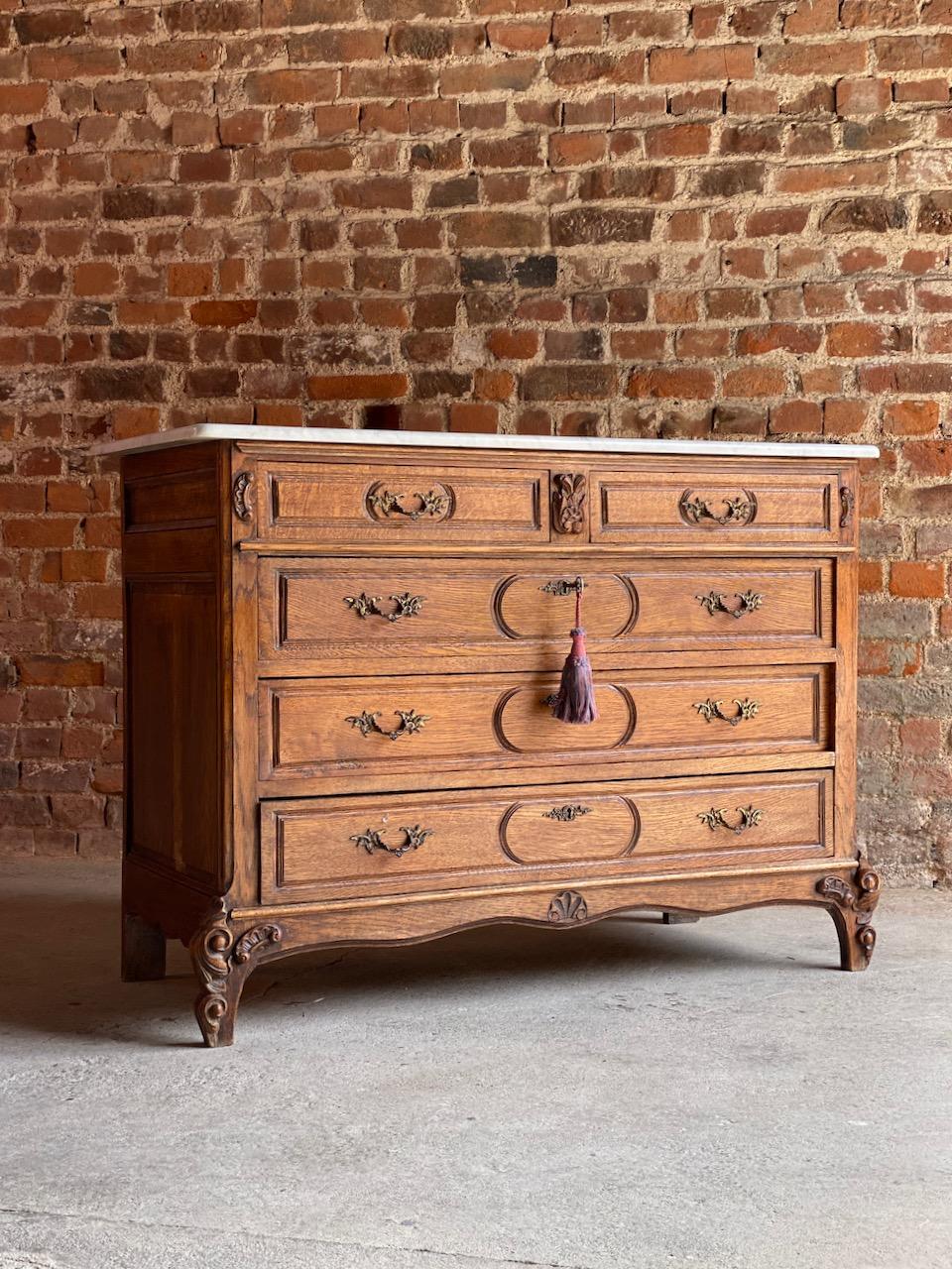 Antique French Marble Chest of Drawers, France, circa 1890 Number 1 6