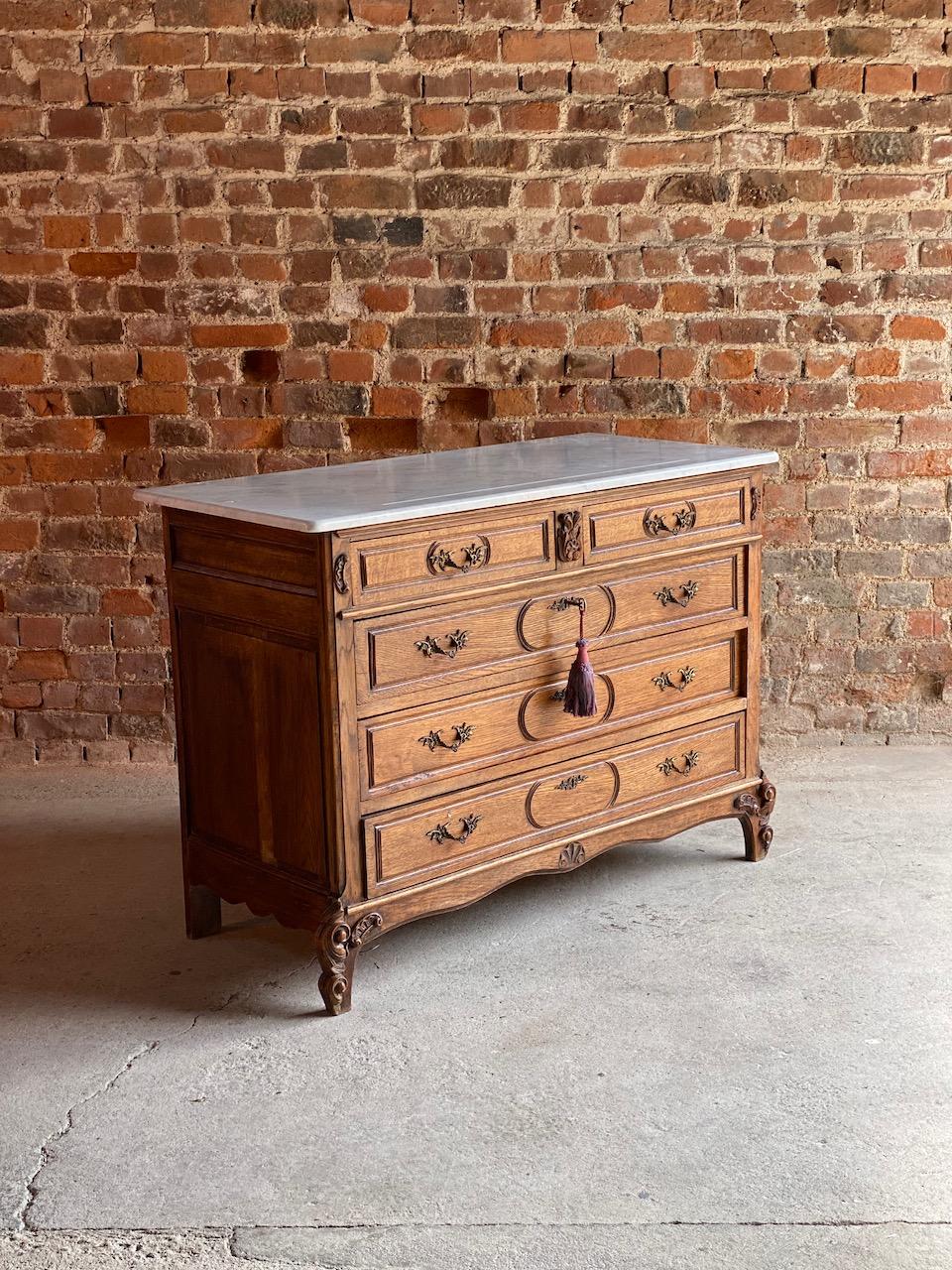 Antique French Marble Chest of Drawers, France, circa 1890 Number 1 7
