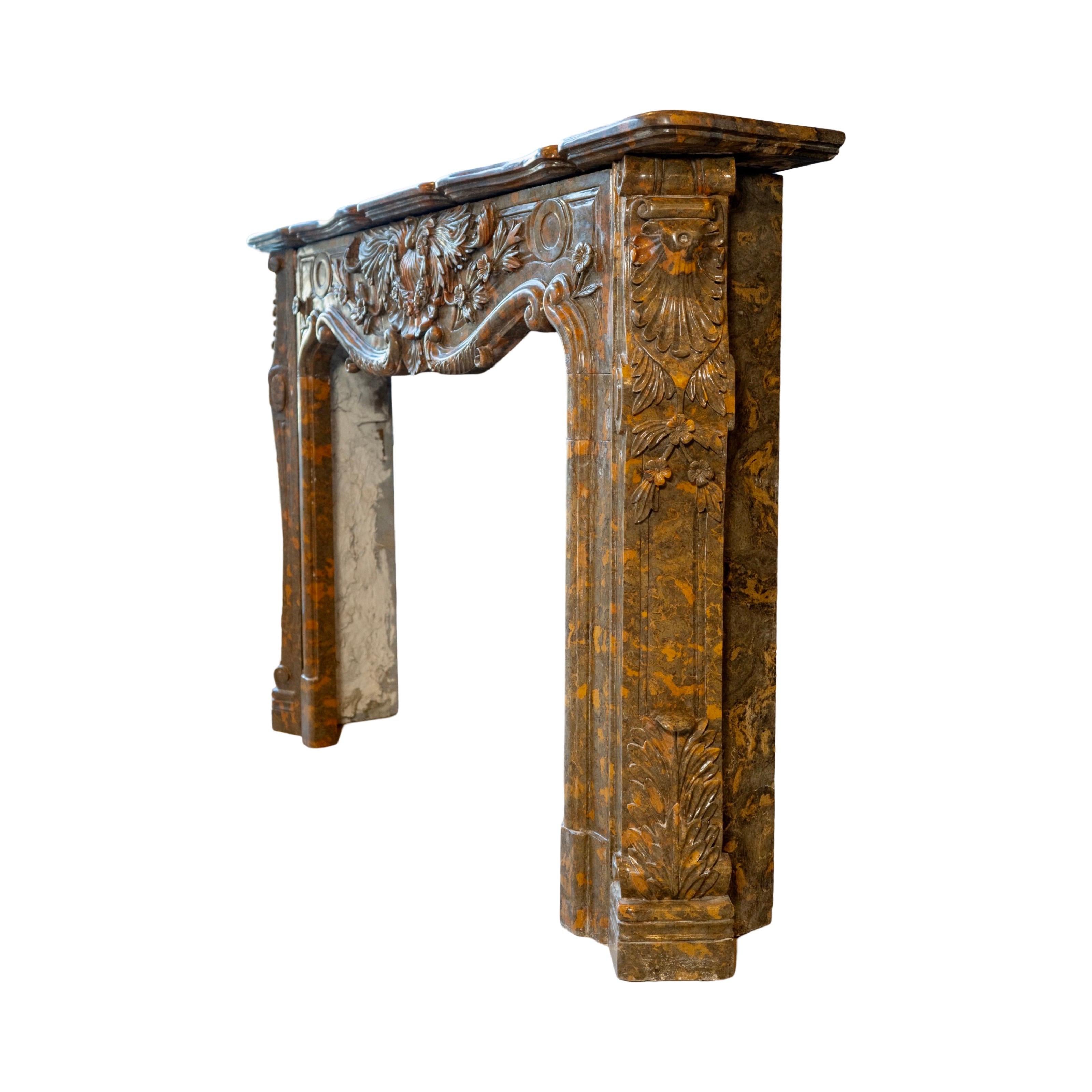 Repisa de mármol Antique French Francés en venta