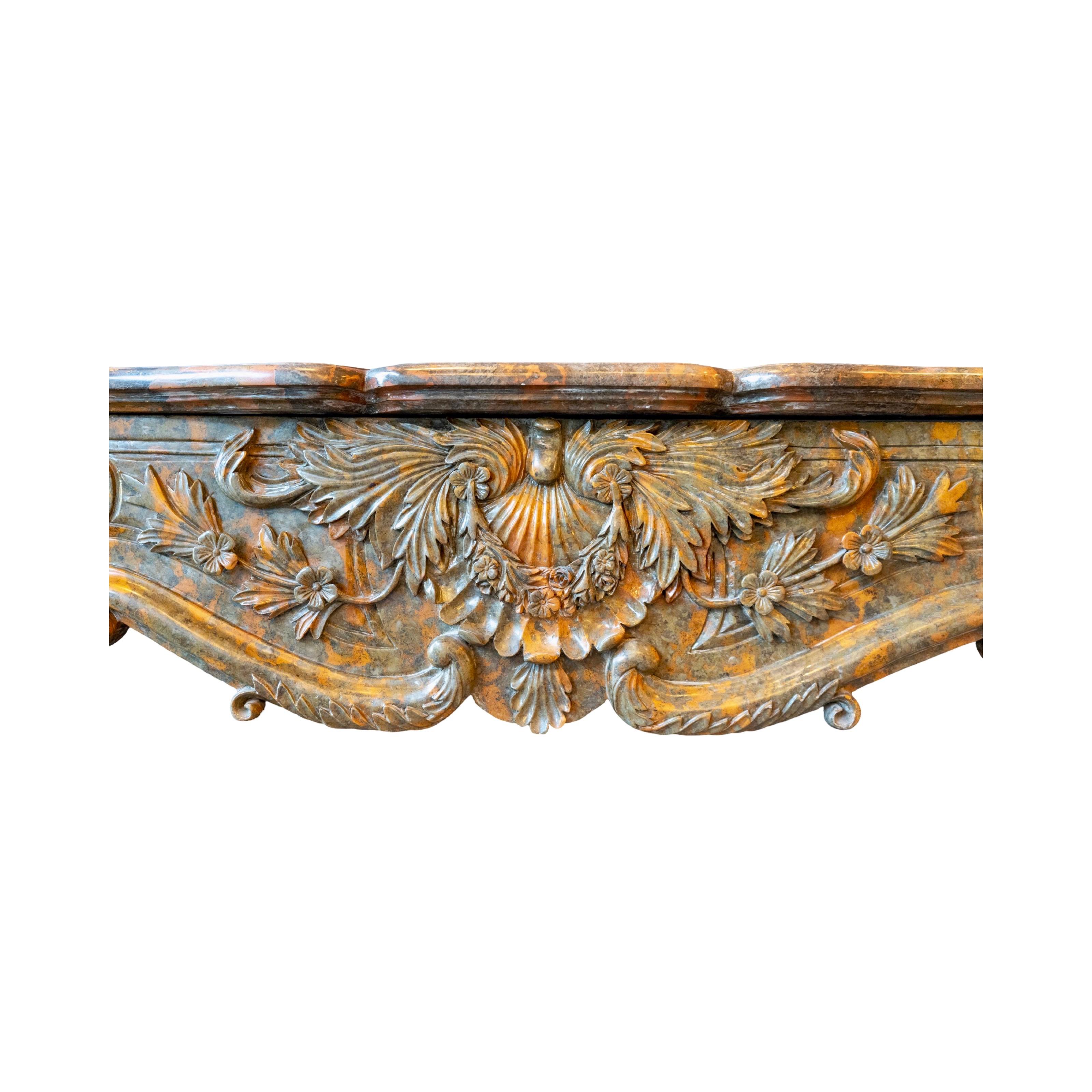 Repisa de mármol Antique French en Bueno estado para la venta en Dallas, TX