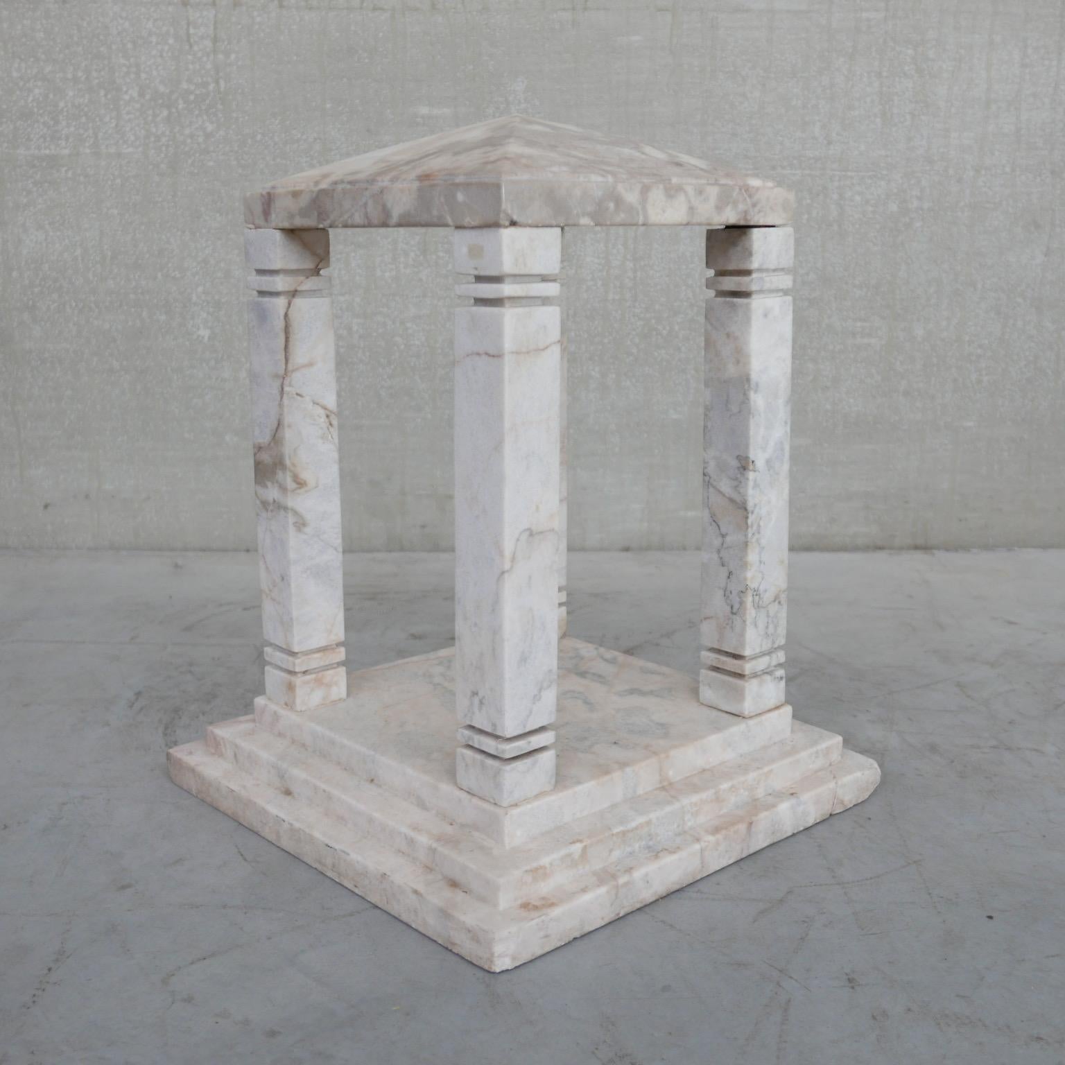 20th Century Antique French Marble Temple Curio For Sale