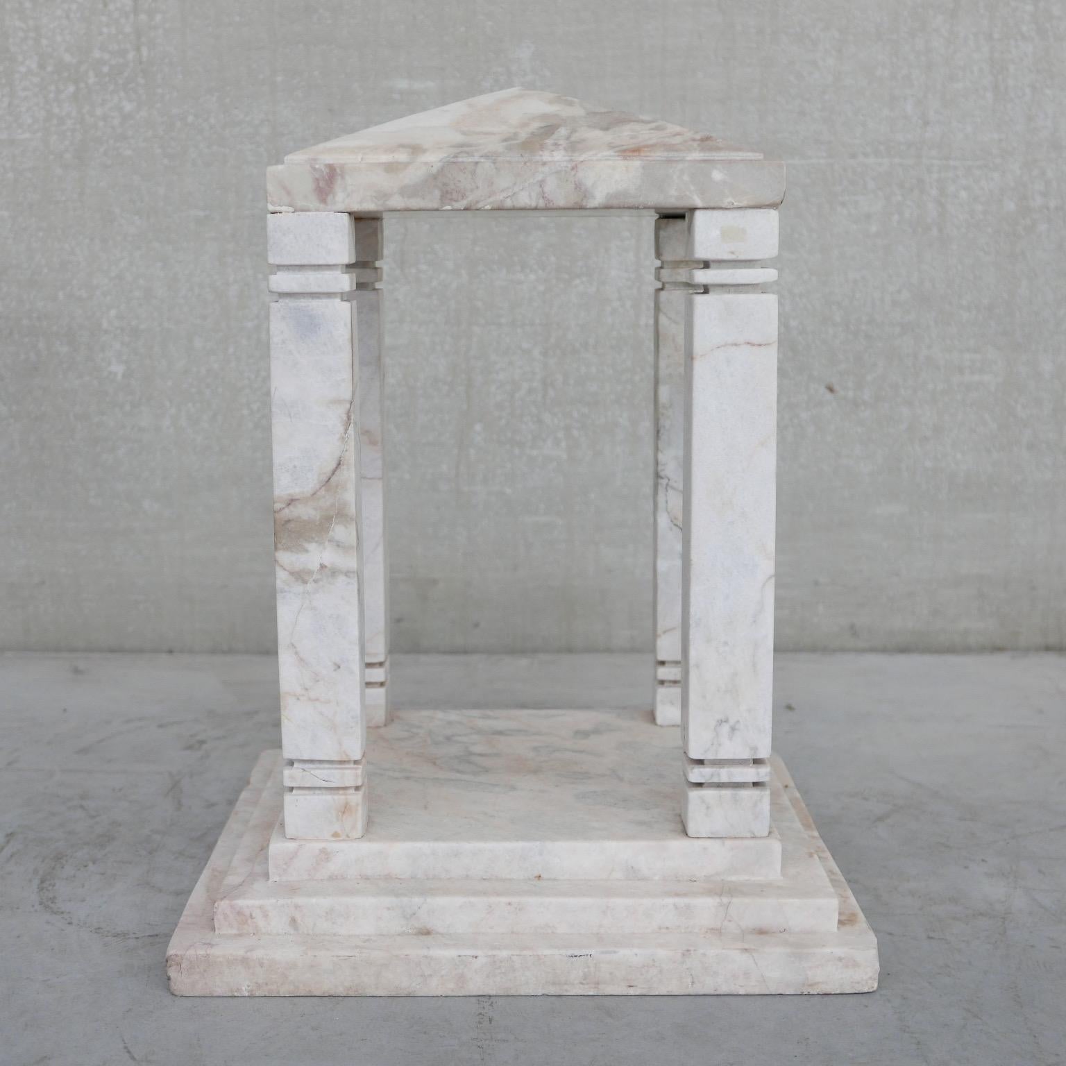 Antique French Marble Temple Curio For Sale 3