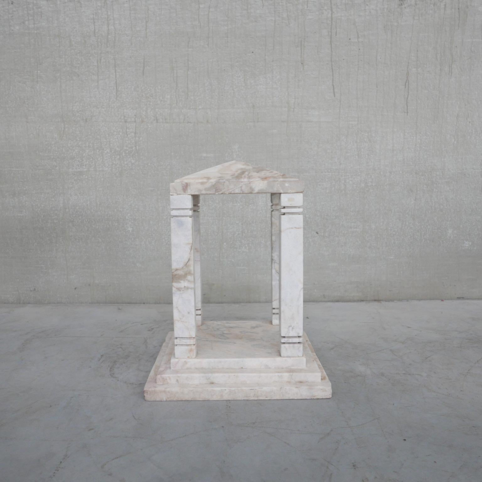 Antique French Marble Temple Curio For Sale 4
