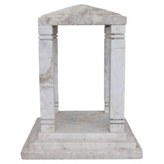 Antique French Marble Temple Curio