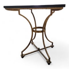 Antique French Marble Top Bistro Table