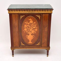 Antique French Marble Top Cabinet