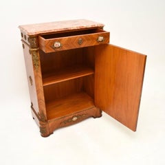 Antique French Marble Top Cabinet