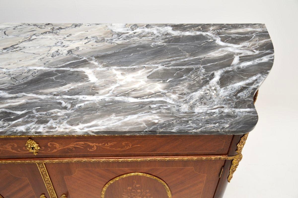 Antique French Marble Top Cabinet 2