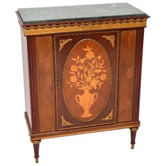 Vintage French Marble Top Cabinet