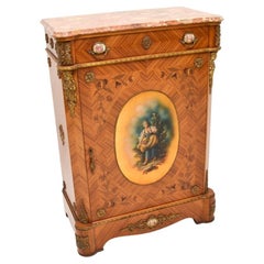 Antique French Marble Top Cabinet