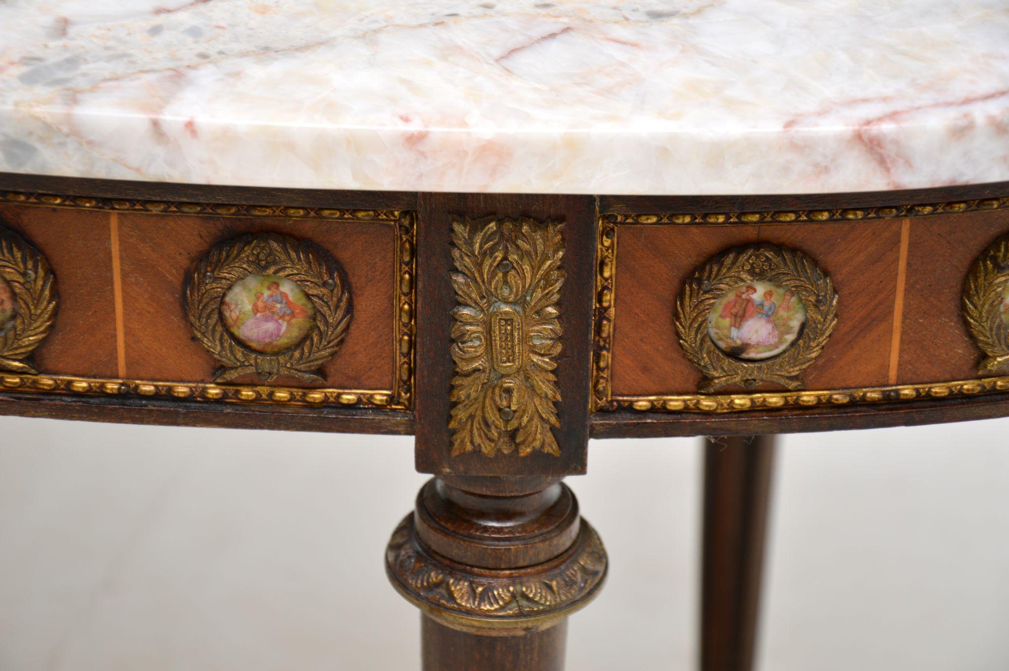 20th Century Antique French Marble Top Coffee Table