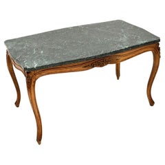 Antique French Marble Top Coffee Table Antique French Marble Top Coffee Table