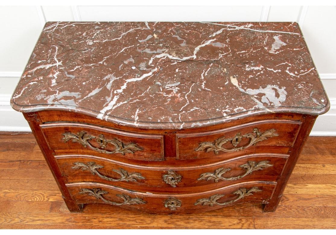 19th Century Antique French Marble-Top Commode