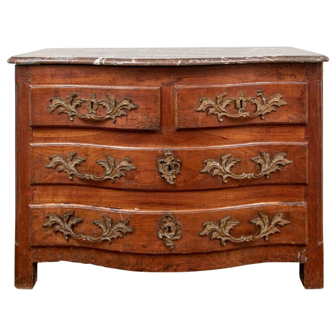 Antique French Marble-Top Commode