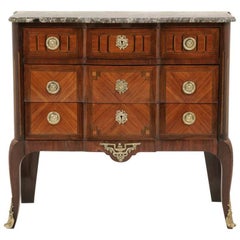 marble top commode Antique French Marble-Top Commode