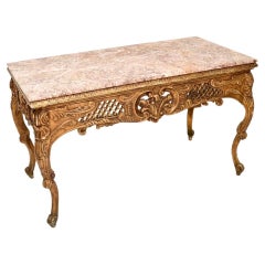Antique French Marble Top Console / Centre Table