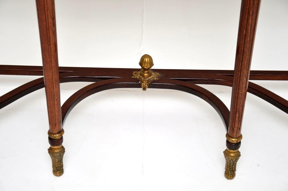 Antique French Marble Top Console Table For Sale 6