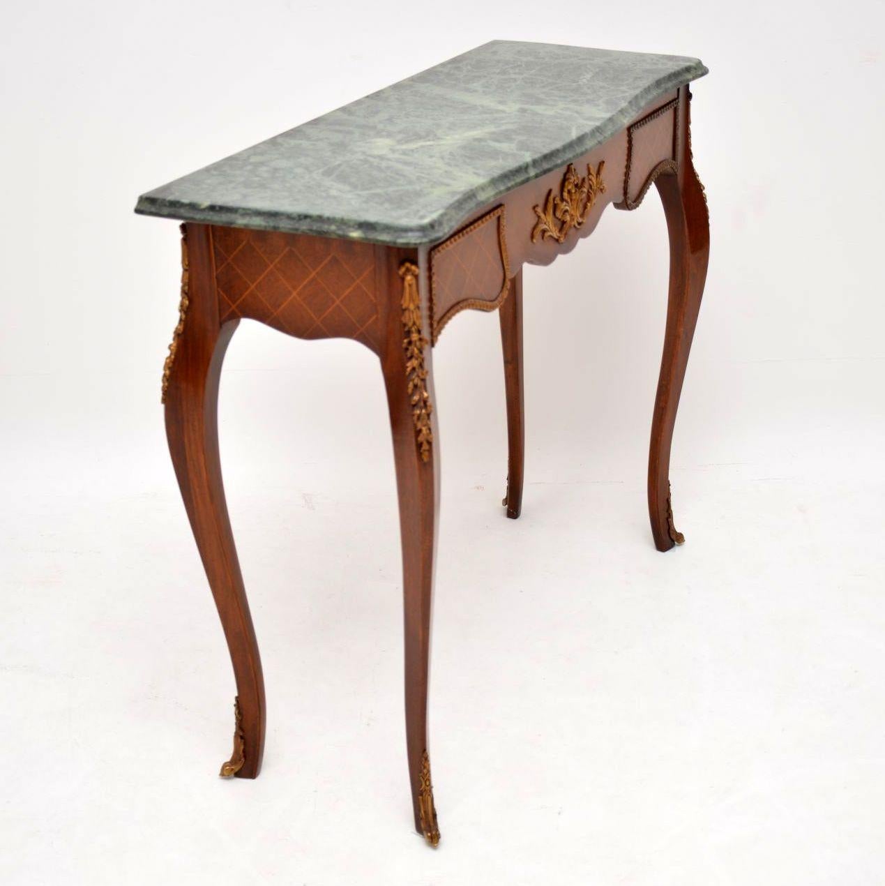 Mid-20th Century Antique French Marble-Top Console Table
