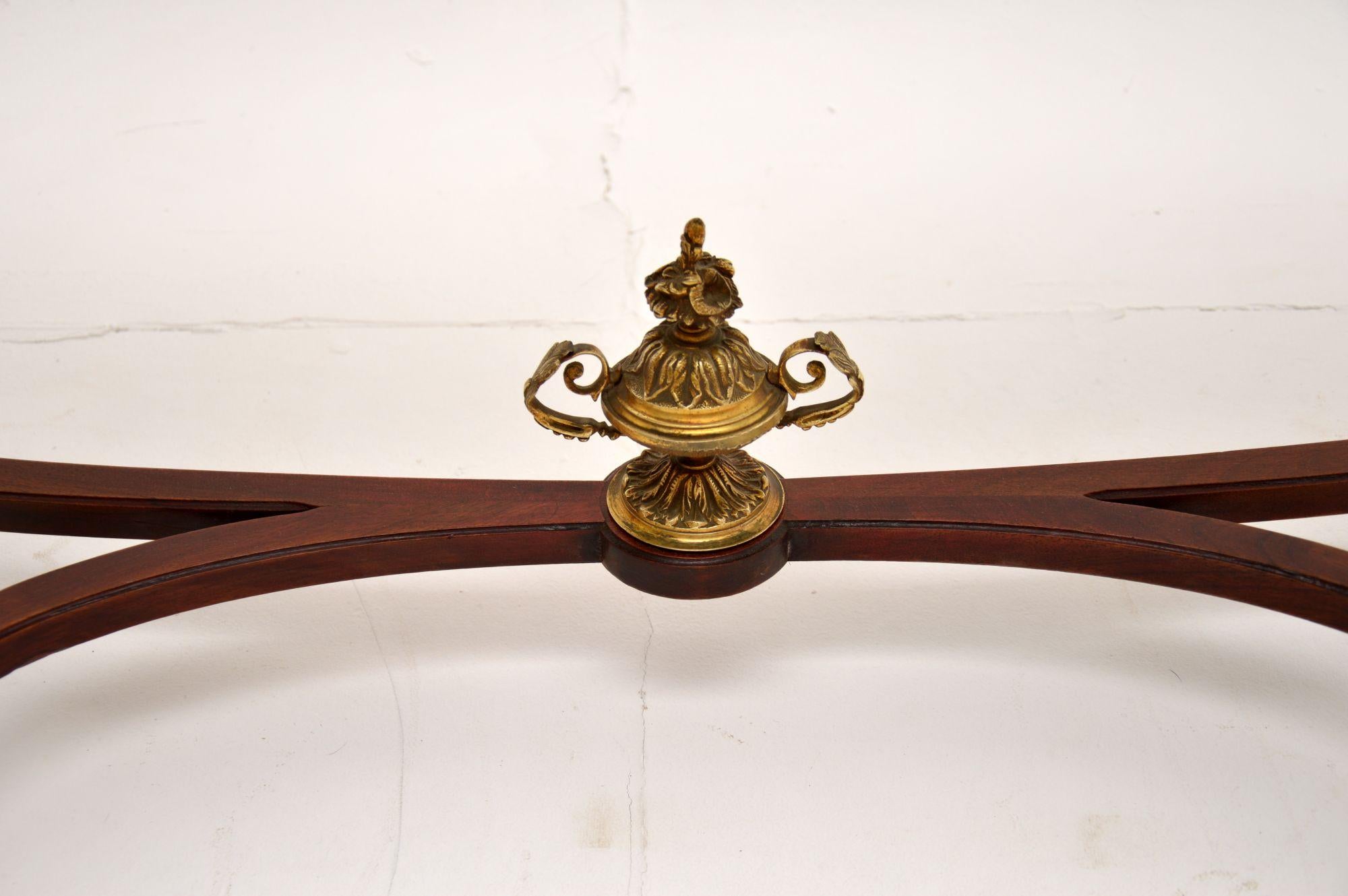 Antique French Marble Top Console Table 2