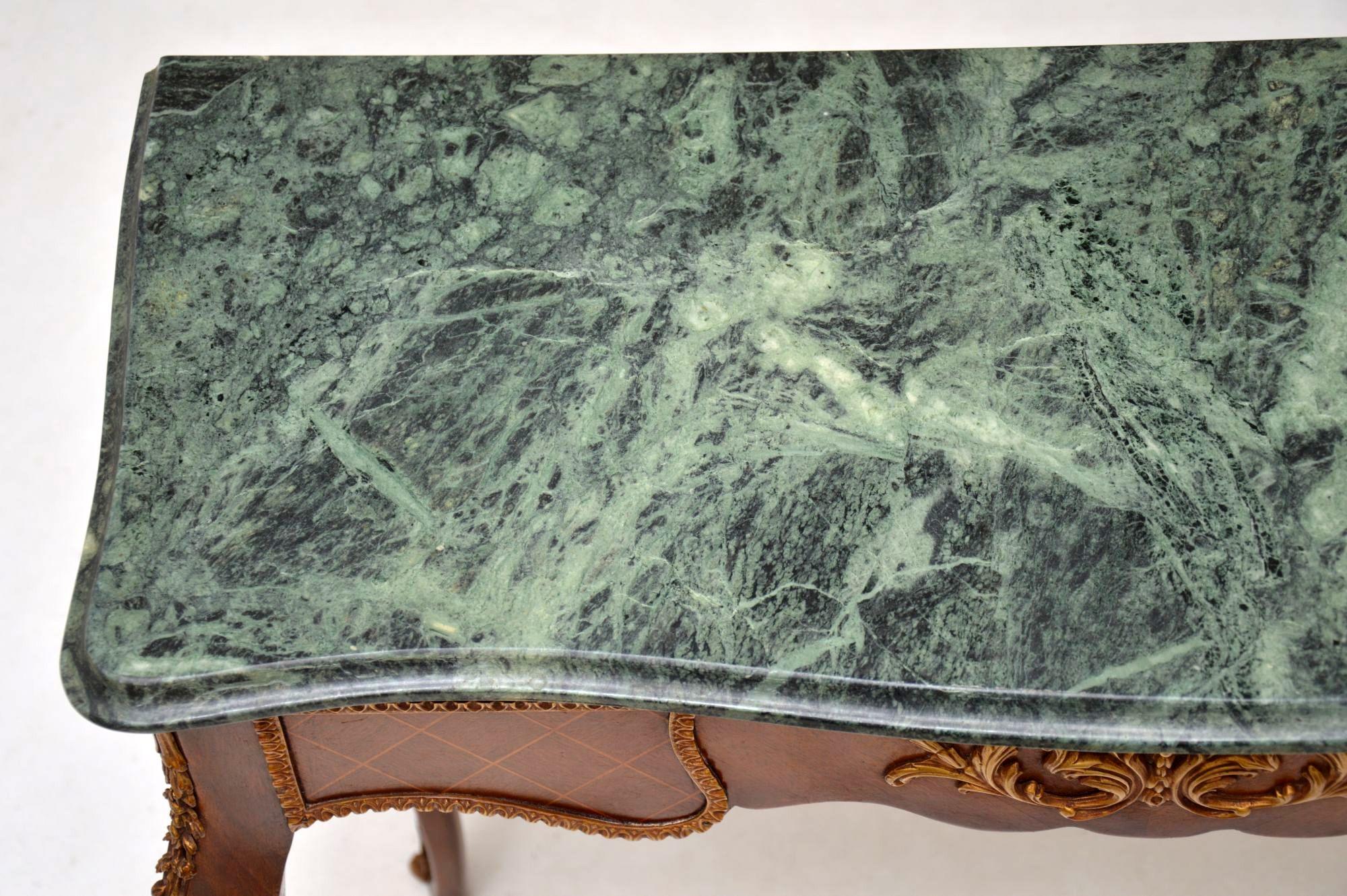 Antique French Marble-Top Console Table 4
