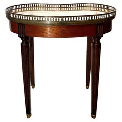 Antique French Marble Top Kidney Shaped Table, Circa 1910-1920.