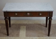 Antique French Marble Top  Coffee Table