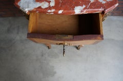 Antique French Marble Top Nightstands