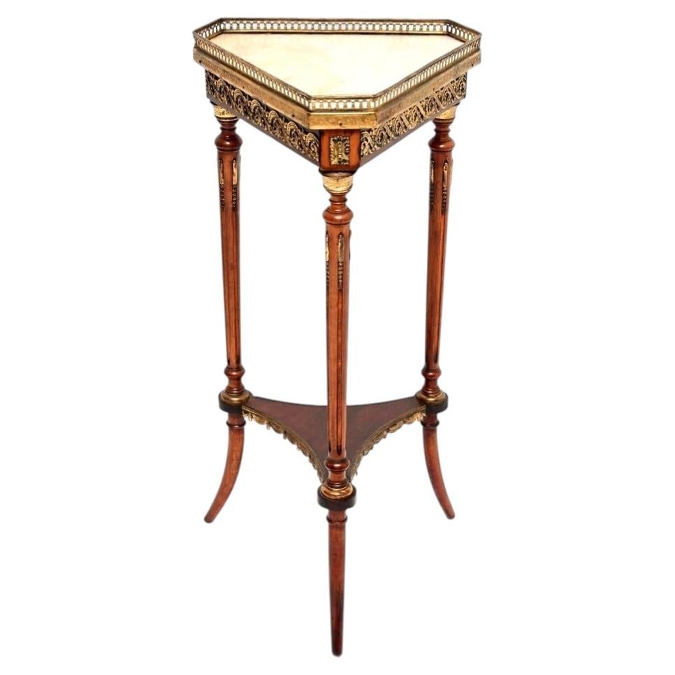 Antique French Marble Top Occasional Side Table