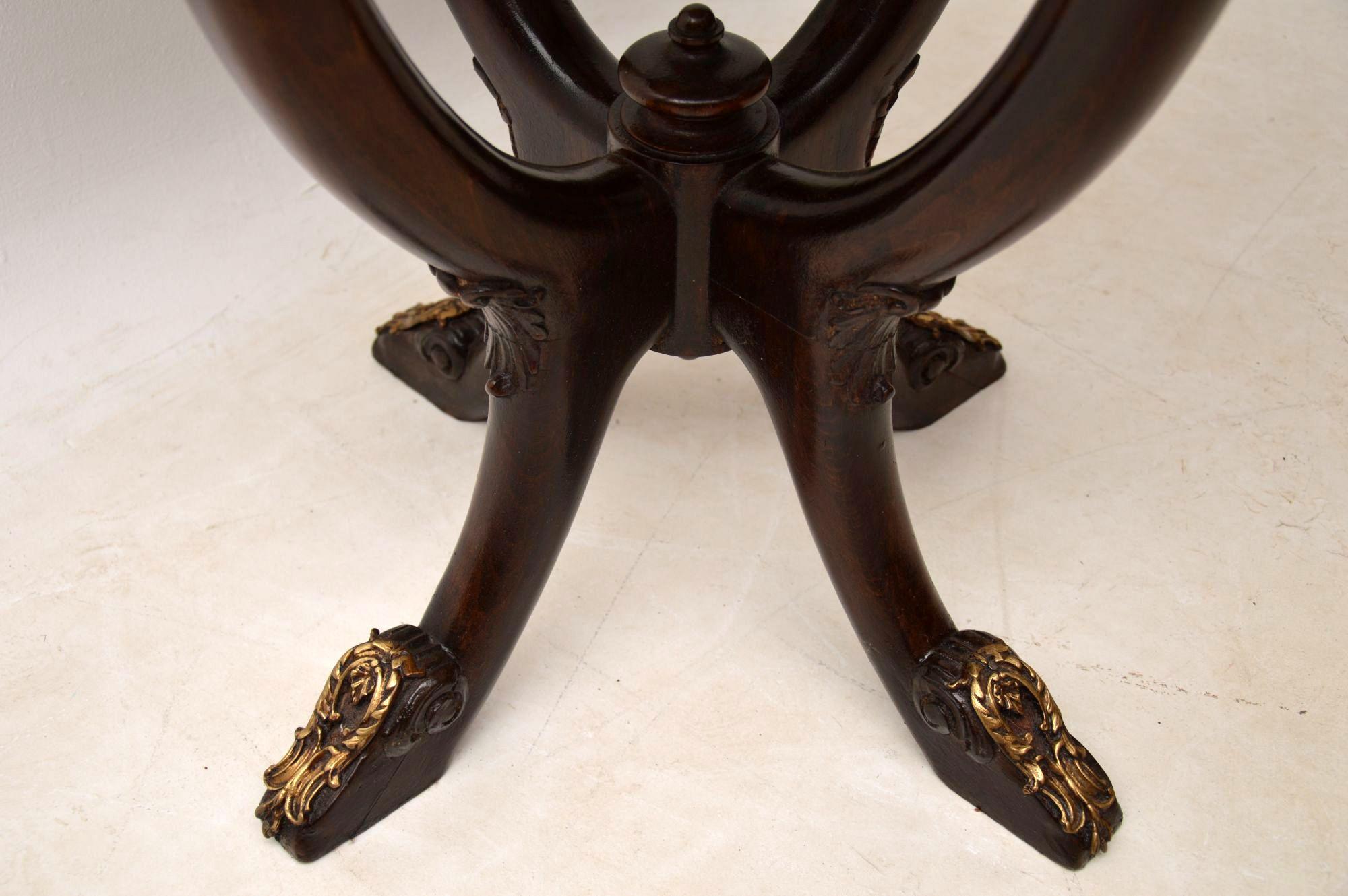 Late 19th Century Antique French Marble Top Occasional Table