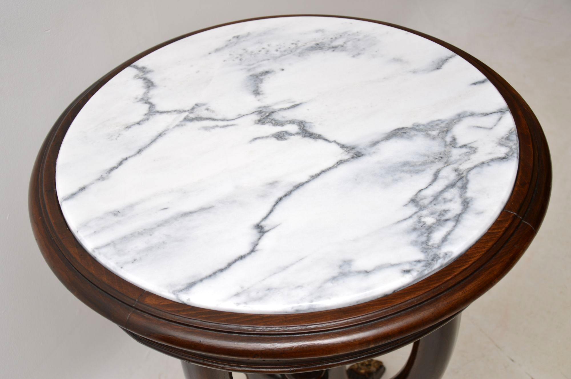 Antique French Marble Top Occasional Table 2
