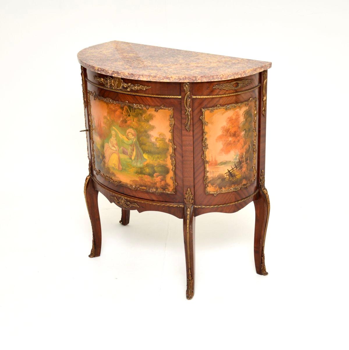 Antike Französisch Marmorplatte gemalt Schrank (Frühes 20. Jahrhundert) im Angebot