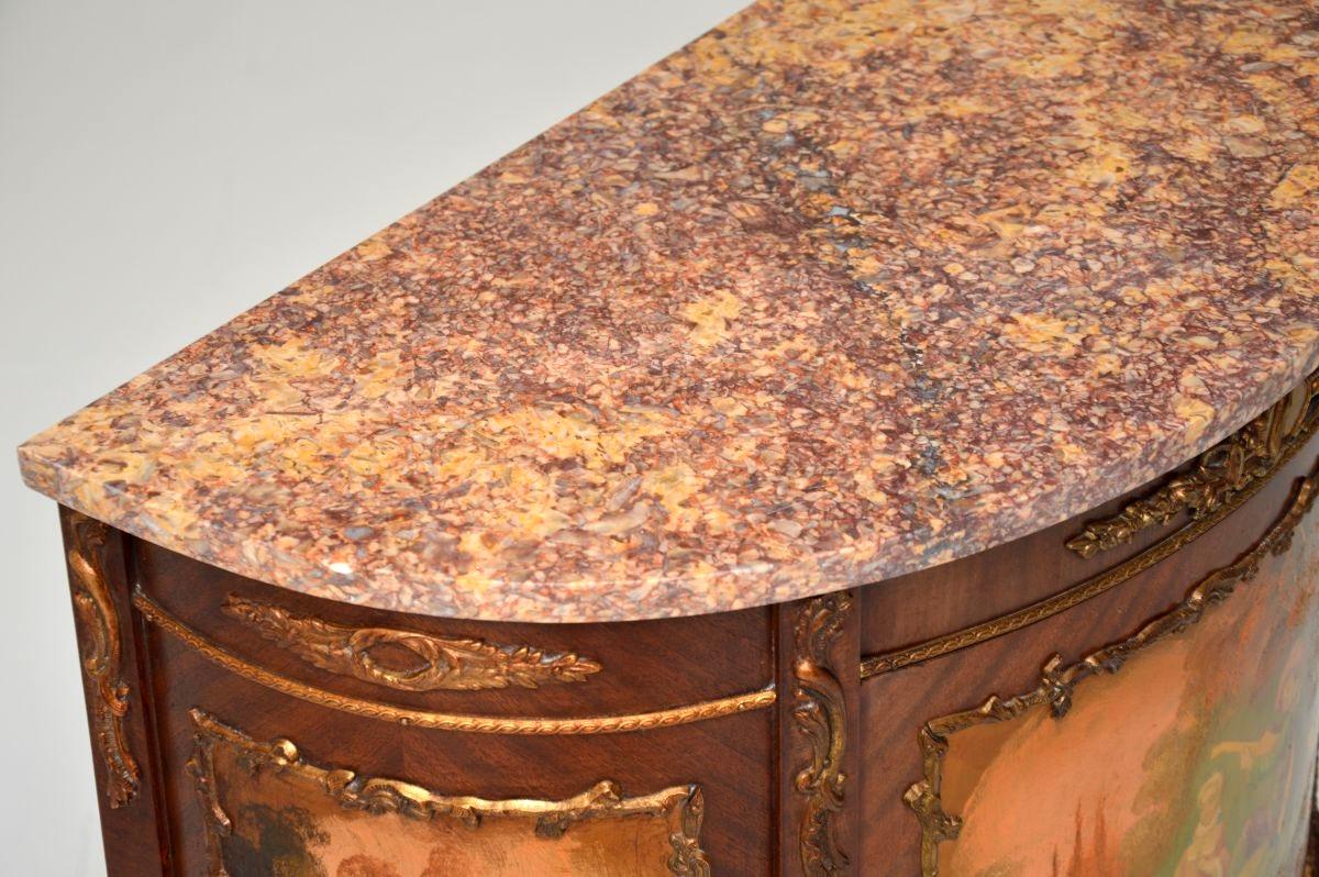 Antike Französisch Marmorplatte gemalt Schrank im Angebot 1