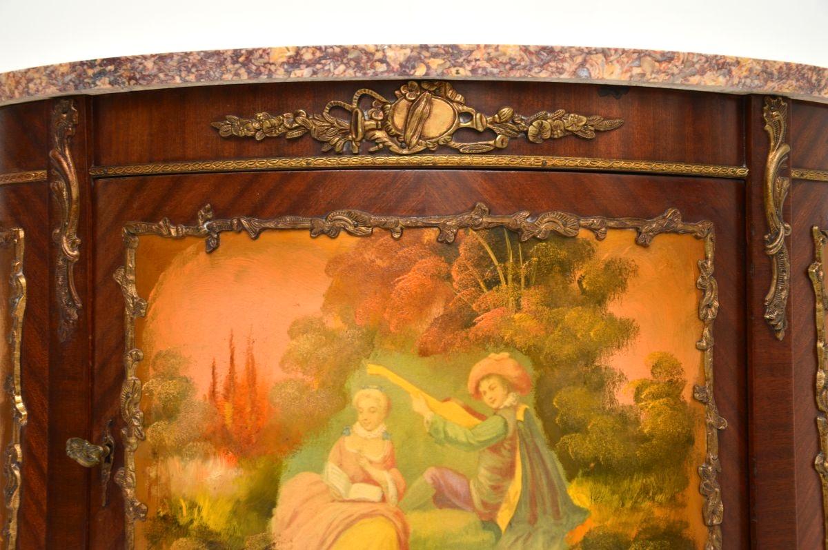 Antike Französisch Marmorplatte gemalt Schrank im Angebot 3