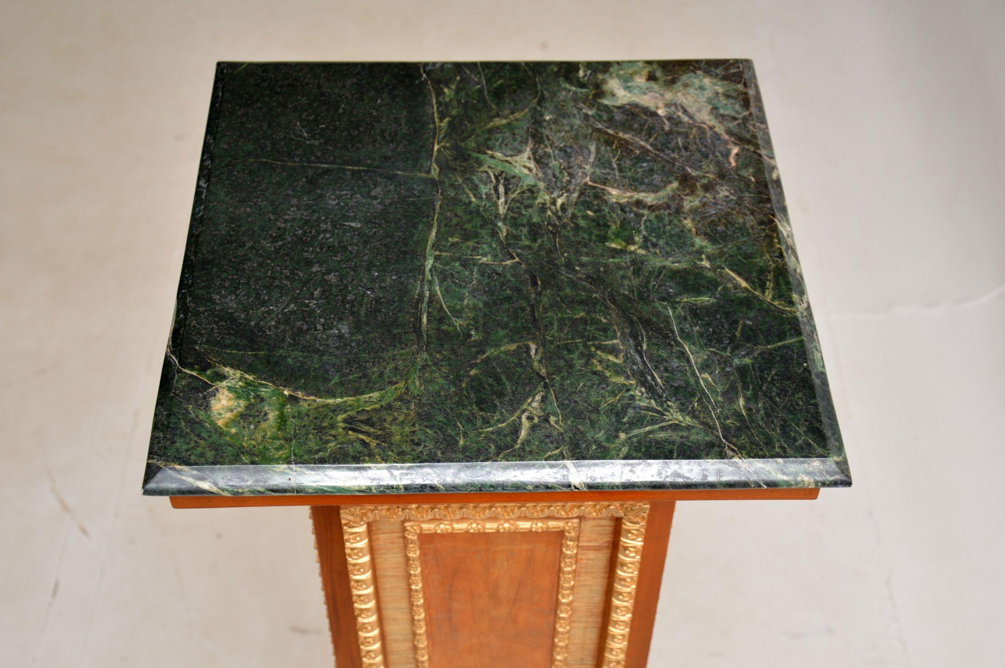 Antique French Marble Top Pedestal Column In Good Condition For Sale In London, GB