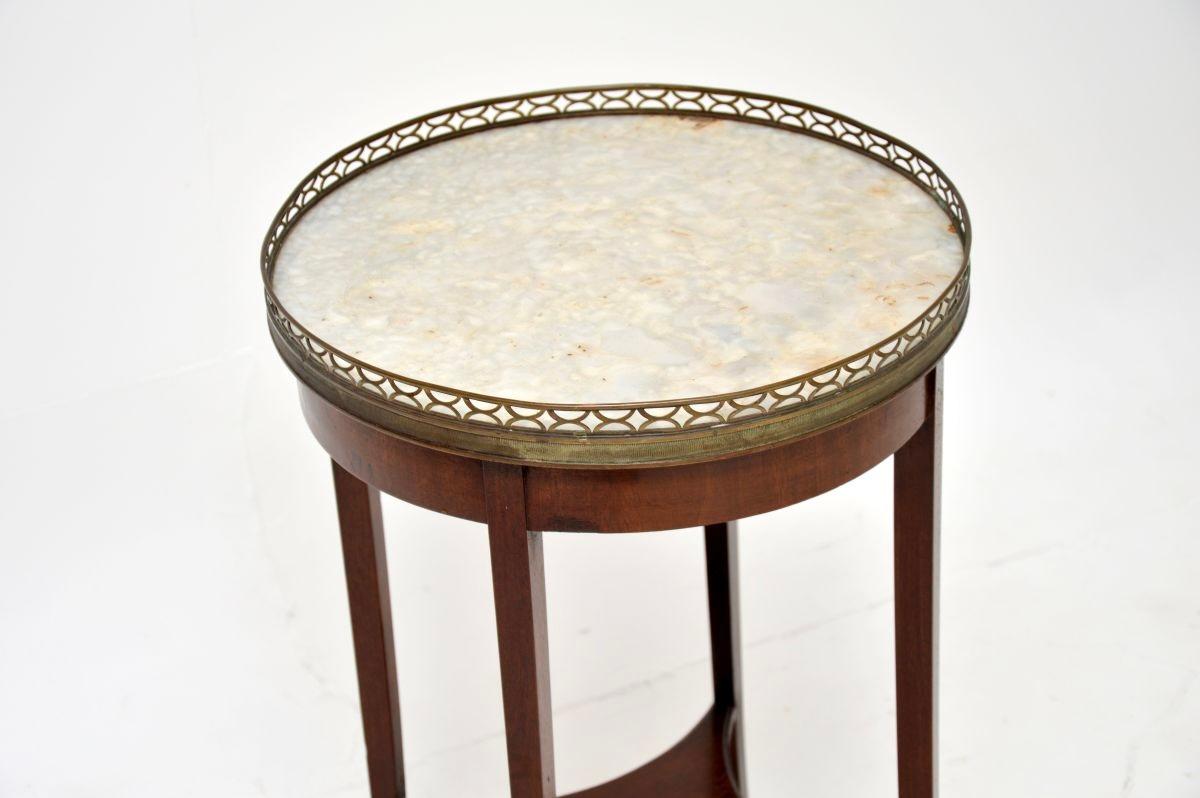 Antique French Marble Top Side Table In Good Condition For Sale In London, GB