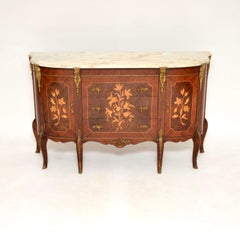 Aparador francés antiguo con tapa de mármol