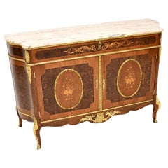 Antique French Marble Top Sideboard