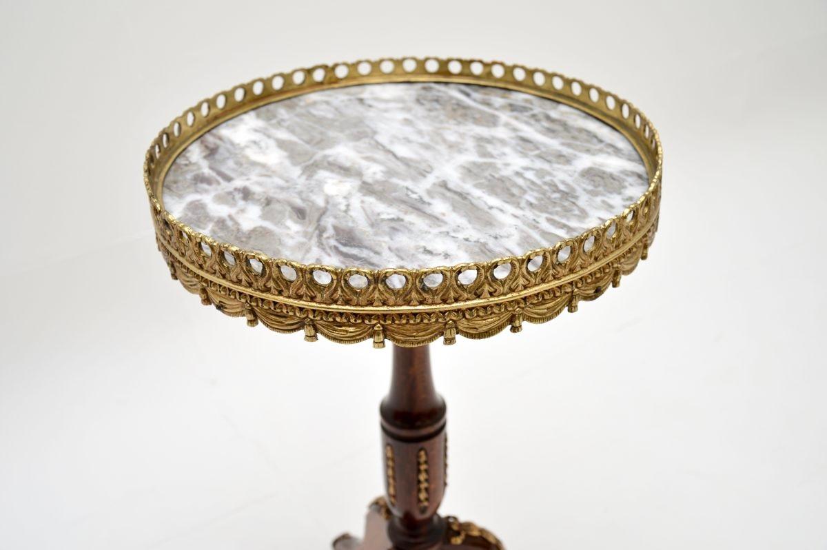 Antique French Marble Top Wine Table In Good Condition For Sale In London, GB