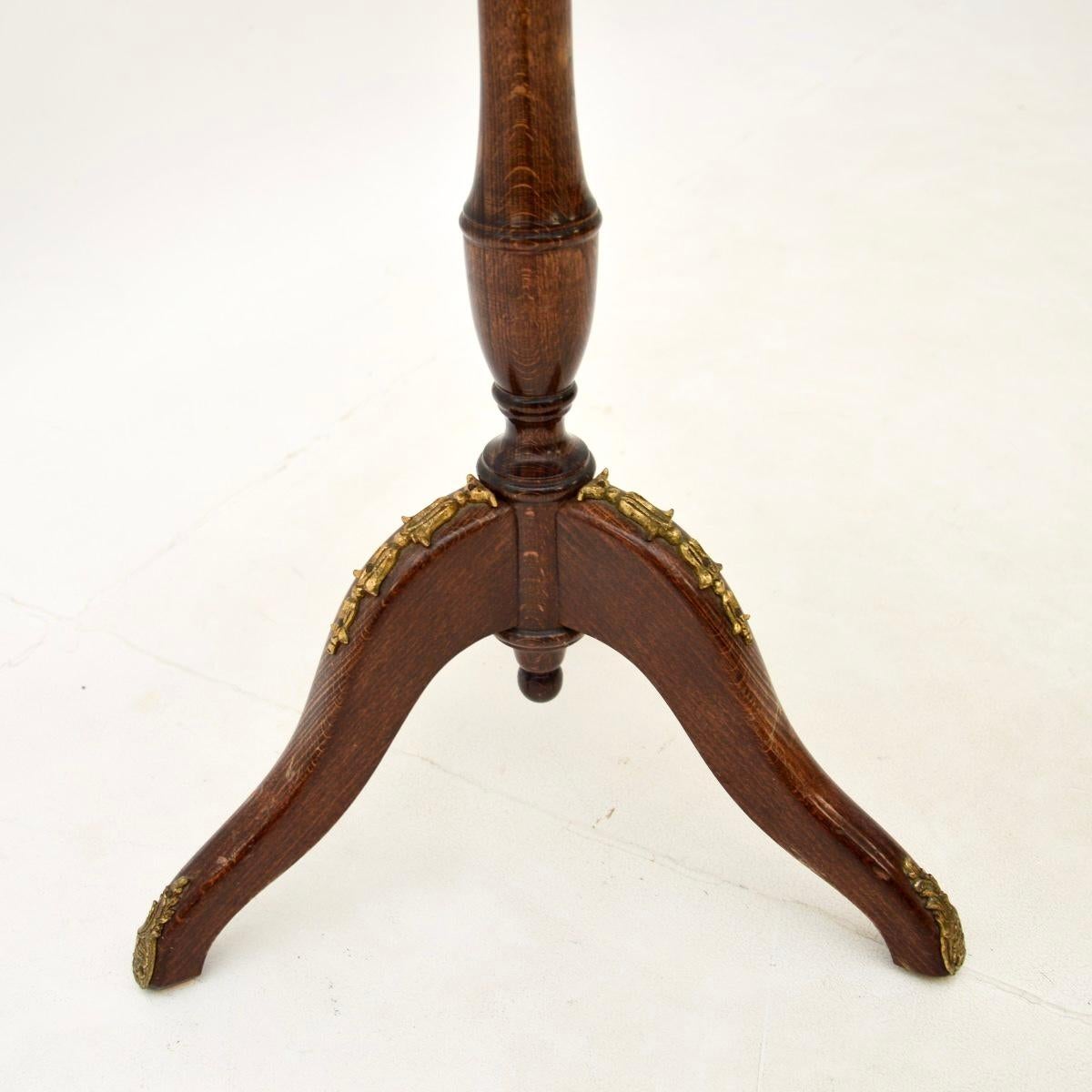 Metà XX secolo Antique French Tavolo da vino con piano in marmo