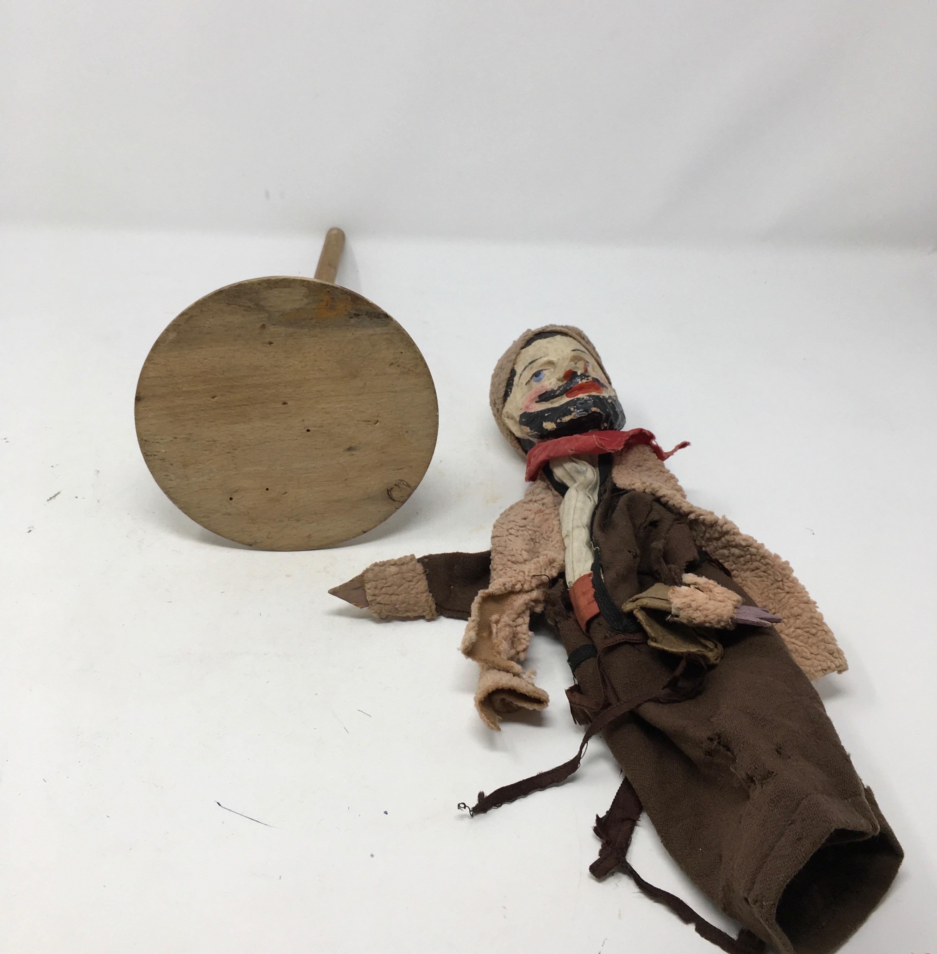 Antique French Marionette In Good Condition For Sale In Houston, TX