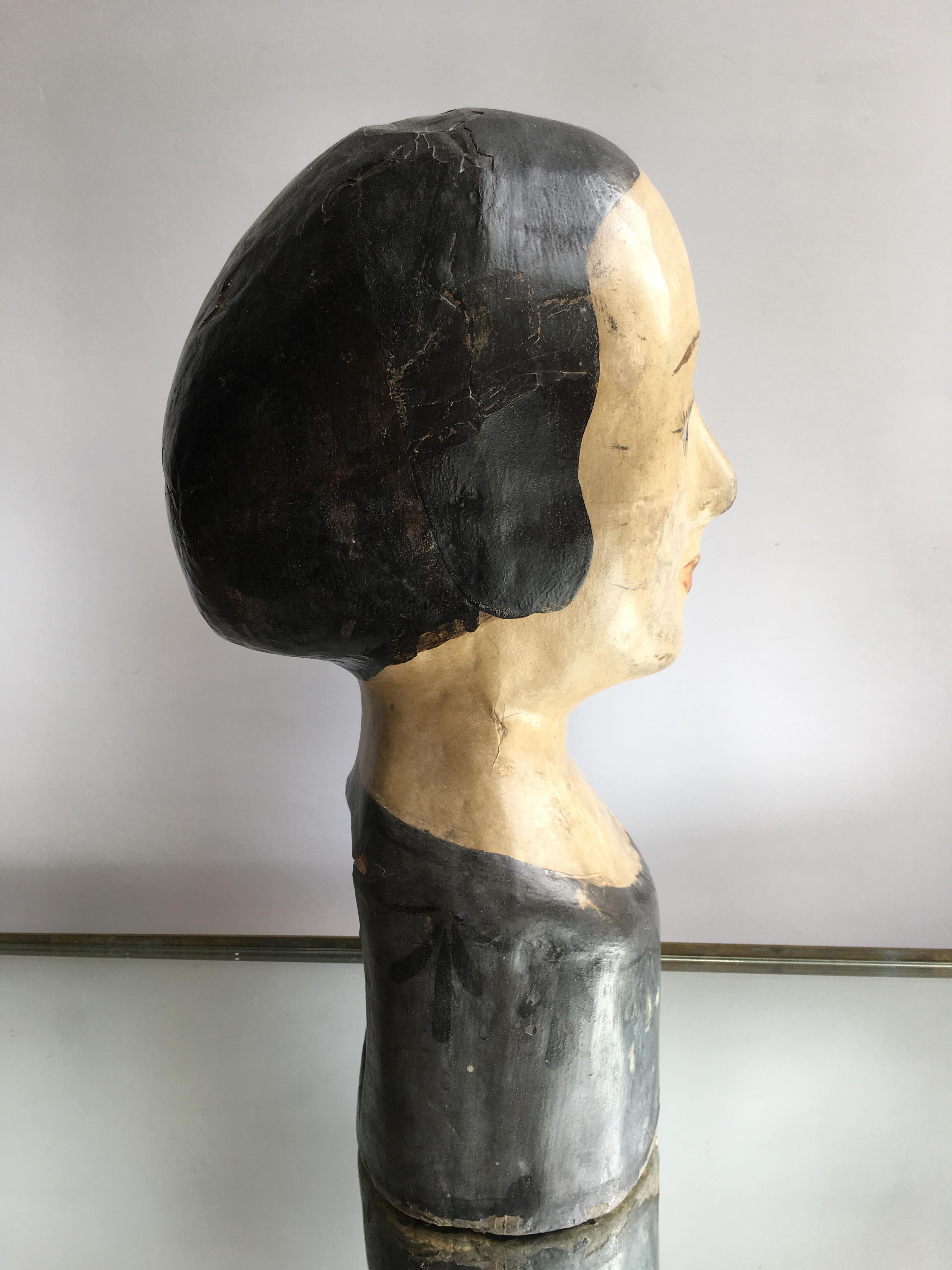 wig stand antique