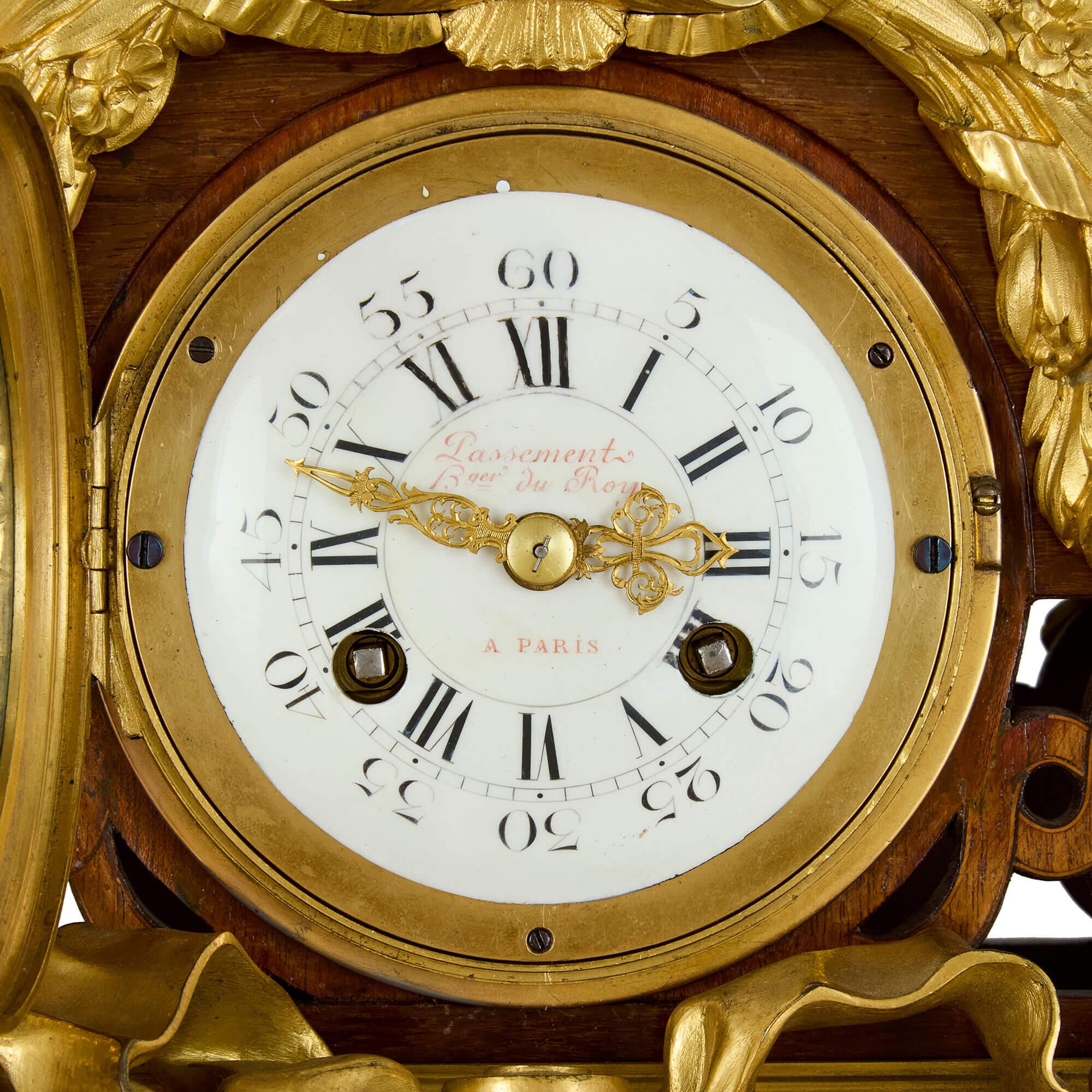 XIXe siècle Bureau du Roi en marqueterie, bronze doré et jaspe d'époque de Beurdeley en vente
