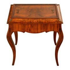 Antique French intarsio palissandro e ormolu Jardiniere vino tavolo celarette 1860