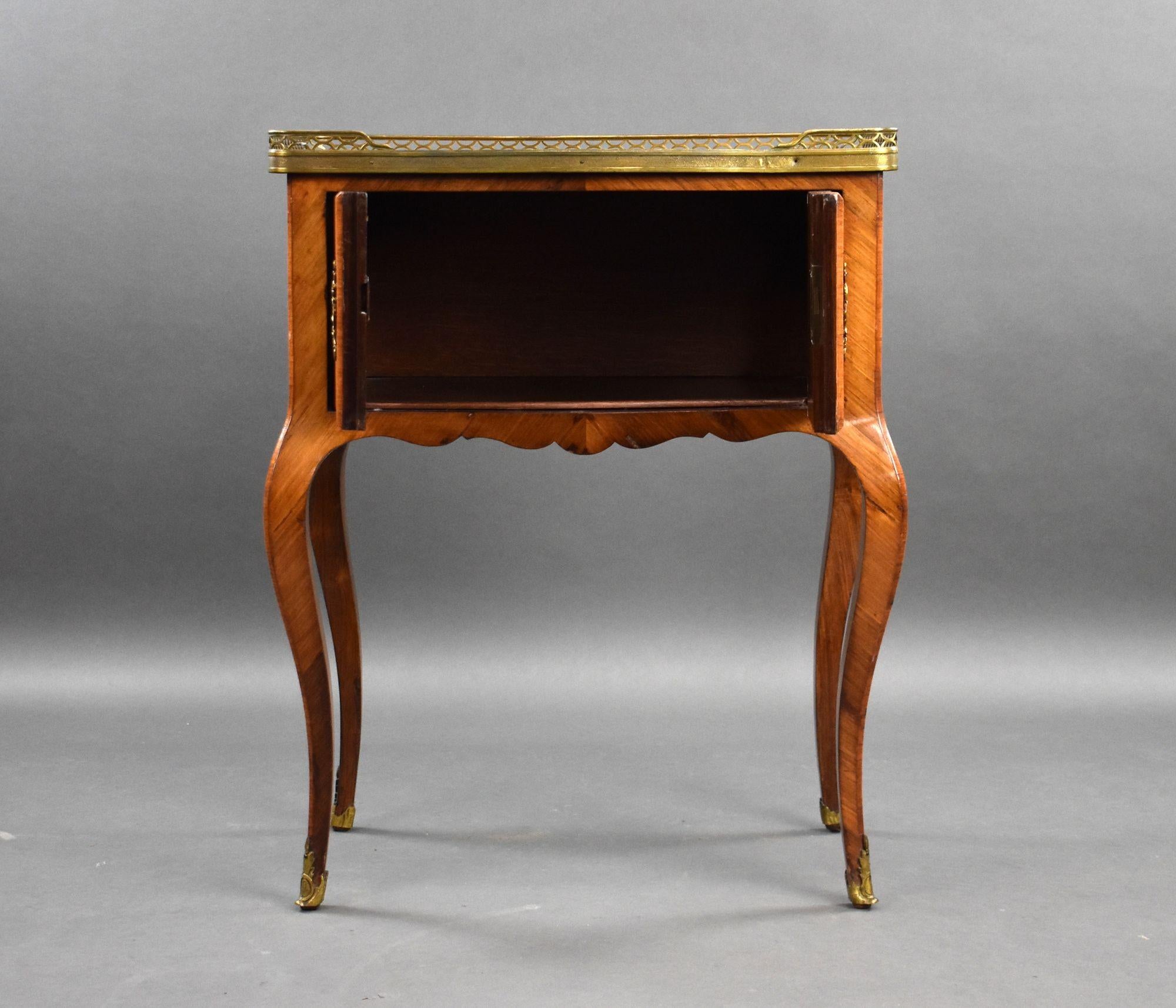 Antique French Marquetry Side Cabinet In Good Condition For Sale In Chelmsford, Essex