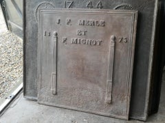 Antique French 'Marriage' Fireback / Backsplash, 19th Century