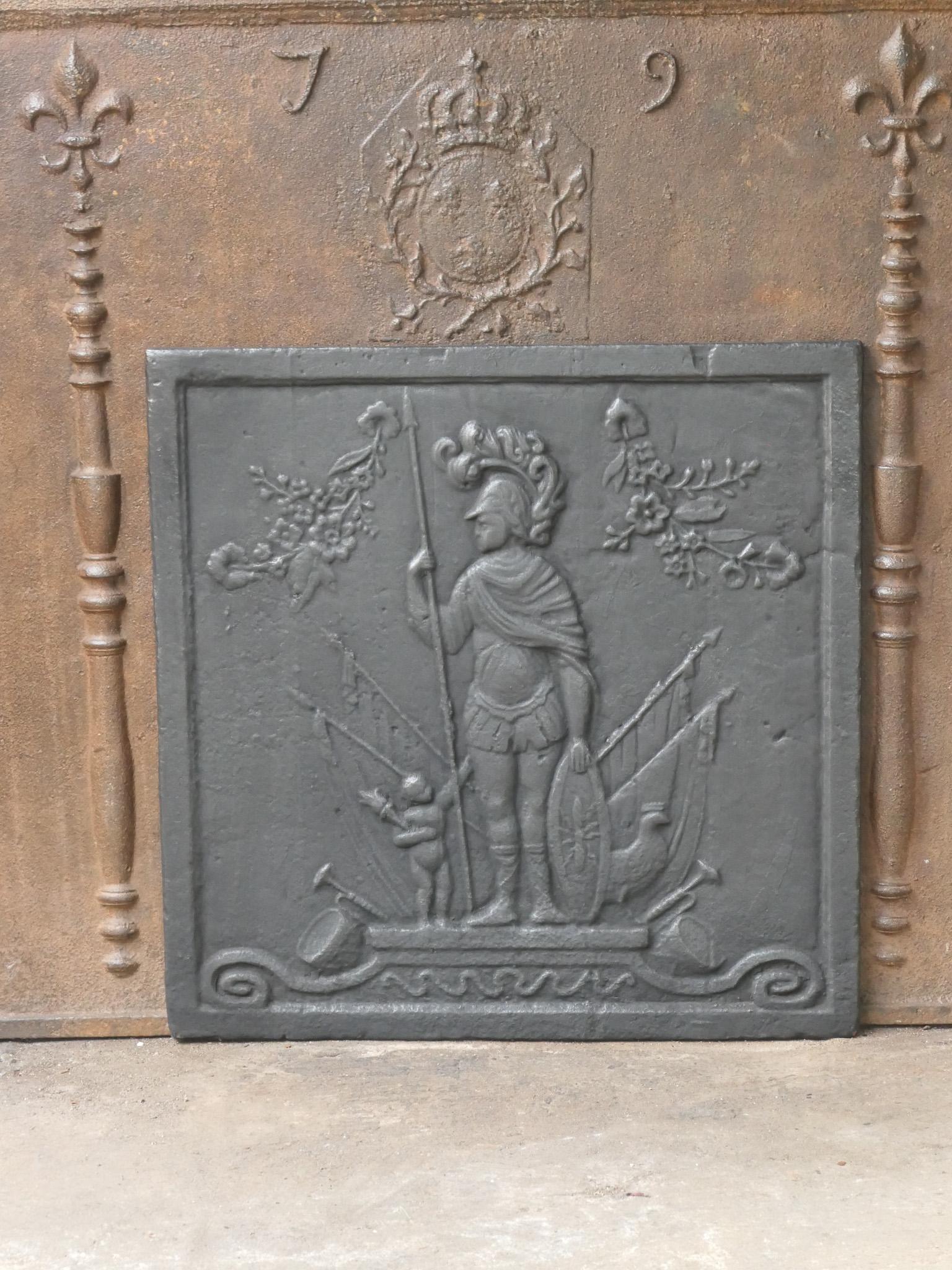Antiker französischer „Mars“-Kaminschirm / Backsplash aus dem 19. Jahrhundert (Napoleon III.) im Angebot
