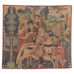 Vintage French Medieval Hunting Tapestry, Les Editions d'Art de Rambouillet