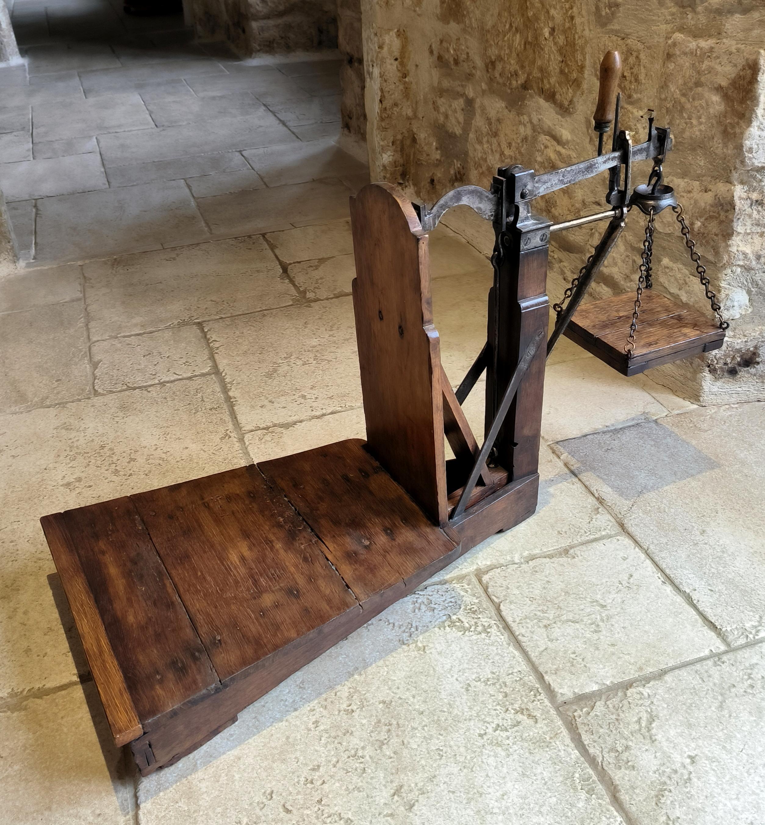 Balances décimales antiques, françaises, de mercantilisme pour les graines et les grains. Circa fin des années 1800 en vente 6